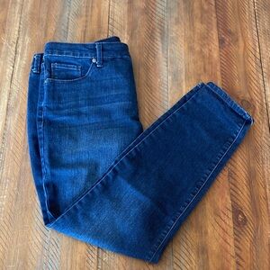 Women’s Miracle Faith Ankle Dark Blue Denim Jeans 12 Pant